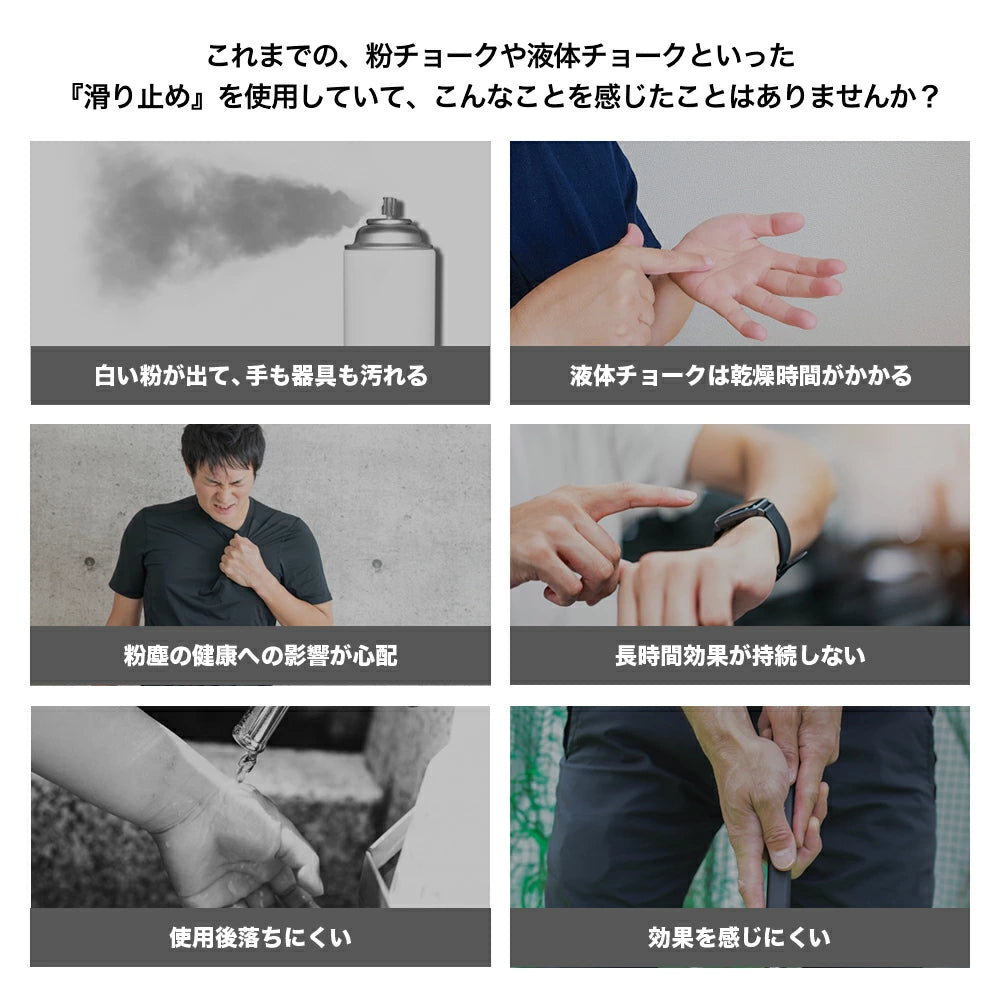 チョークレス CHALKLESS 滑り止めパウダー ボトルタイプ 8g 約160回分 シリカ配合 グリップ力強化 手汗対策 スポーツ・筋トレ・ゴルフ・ボルダリング対応 正規品