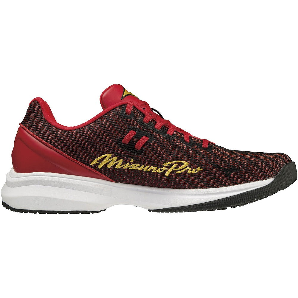 【 ミズノ MIZUNO 】 ミズノプロ 野球 ソフトボール トレーニングシューズ ウエーブライトレボラン プロ レッド×ゴールド 11GT220162 WAVE LR RUN PRO