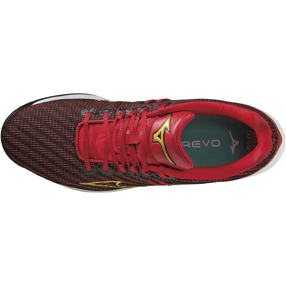【 ミズノ MIZUNO 】 ミズノプロ 野球 ソフトボール トレーニングシューズ ウエーブライトレボラン プロ レッド×ゴールド 11GT220162 WAVE LR RUN PRO