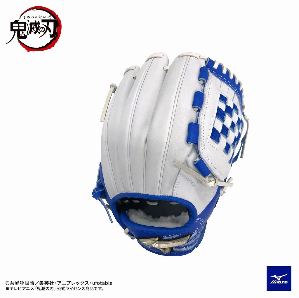 【 ミズノ MIZUNO 】 鬼滅の刃 限定 軟式用 グローバルエリート INOSUKEモデル サイズ11 ロイヤルブルー 嘴平伊之助 1AJRGA0200