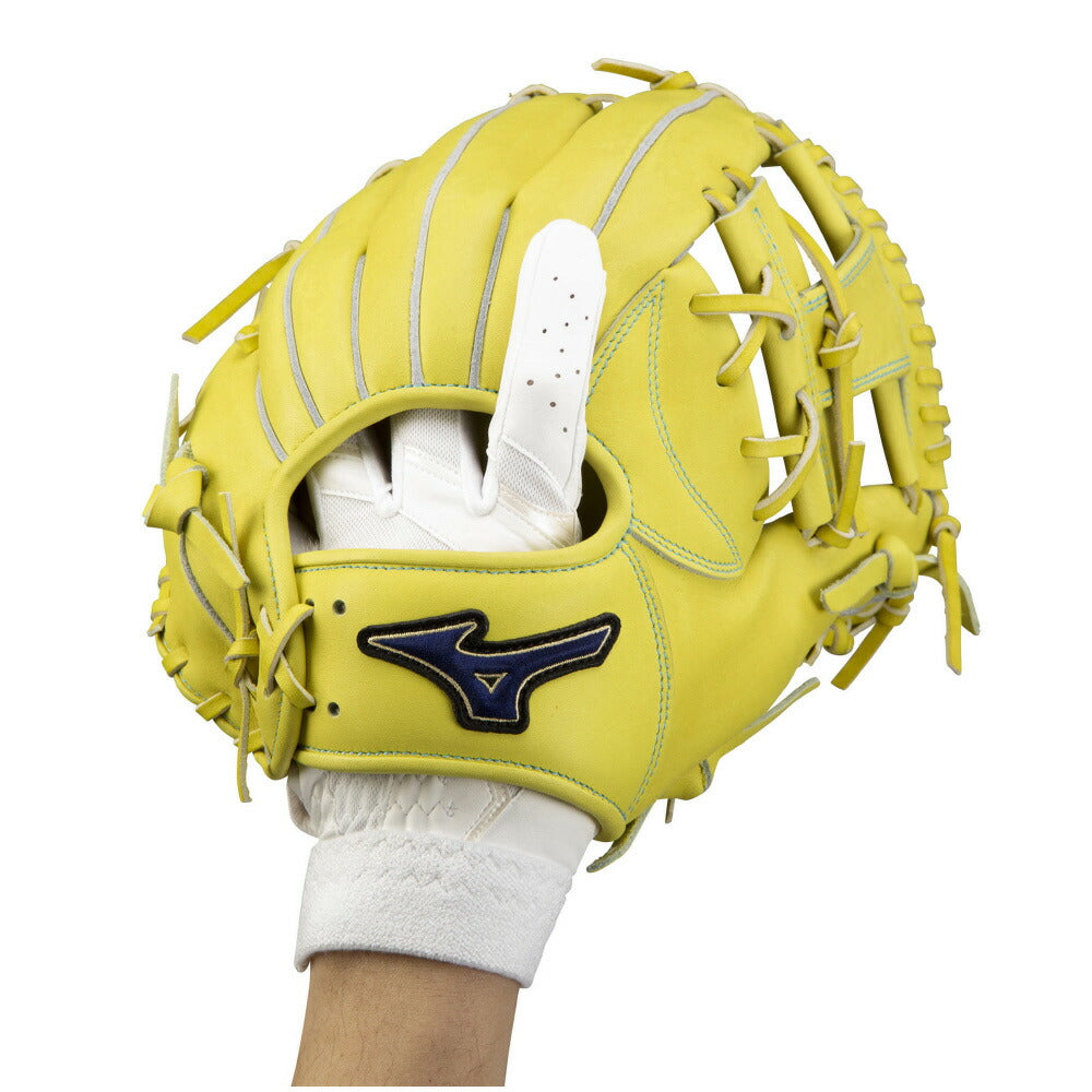 【 ミズノ MIZUNO 】 高校野球ルール対応モデル 守備用手袋 左手用 ホワイト×ホワイト 1EJED26010