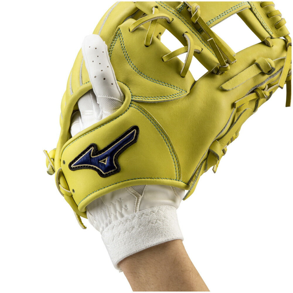 【 ミズノ MIZUNO 】 高校野球ルール対応モデル 守備用手袋 左手用 ホワイト×ホワイト 1EJED26010