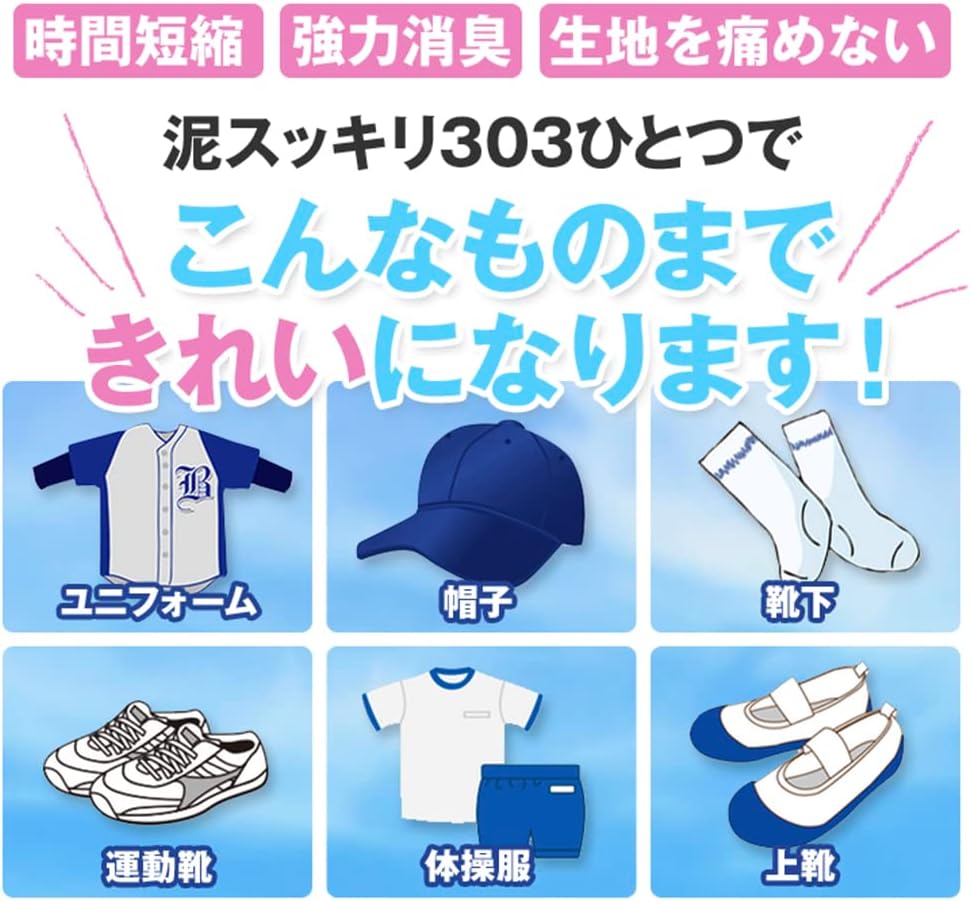 泥スッキリ本舗 泥汚れ専用洗剤 泥スッキリ303(黒土専用洗剤) 16jya59001