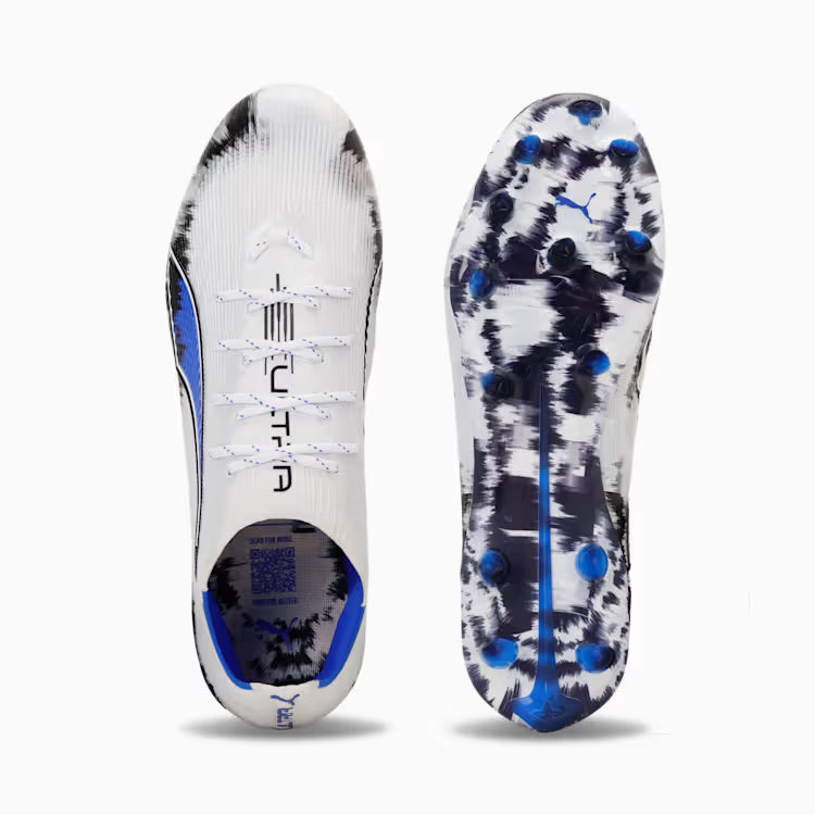 【日本限定】PUMA プーマ ULTRA 6 JAPAN LIMITED 土・人工芝用 サッカースパイク 109065_01 ホワイト 水墨画デザイン