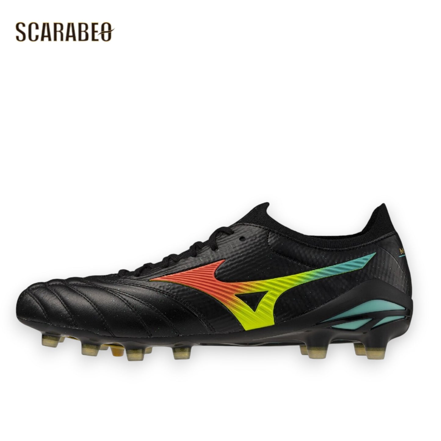 ミズノ モレリアネオ5 β JAPAN BRIGHT BLACK PACK サッカースパイク MORELIA NEO V β JAPAN 日本製 カンガルーレザー MIZUNO