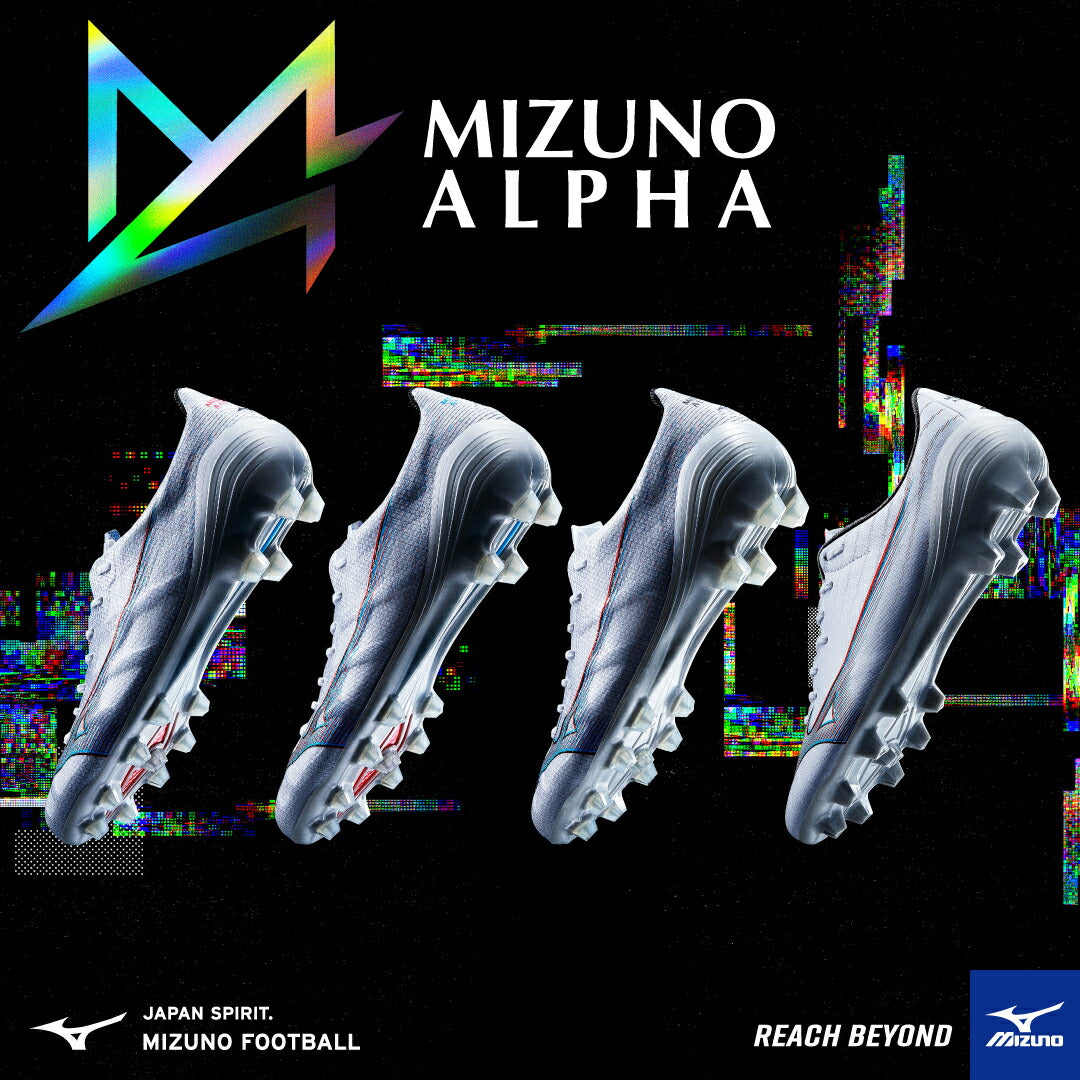 【在庫処分セール】【 ミズノ MIZUNO 】 トレーニングシューズ ミズノアルファ セレクト AS ホワイト×イグニッションレッド×ブルー P1GD2365 ワイドフィット α ALPHA SELECT AS