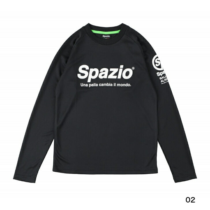 【 Spazio スパッツィオ 】 ロングプラシャツ サッカー フットサル ウェア GE - 0883 プラクティスシャツ トレーニングウェア 01 02 27 35