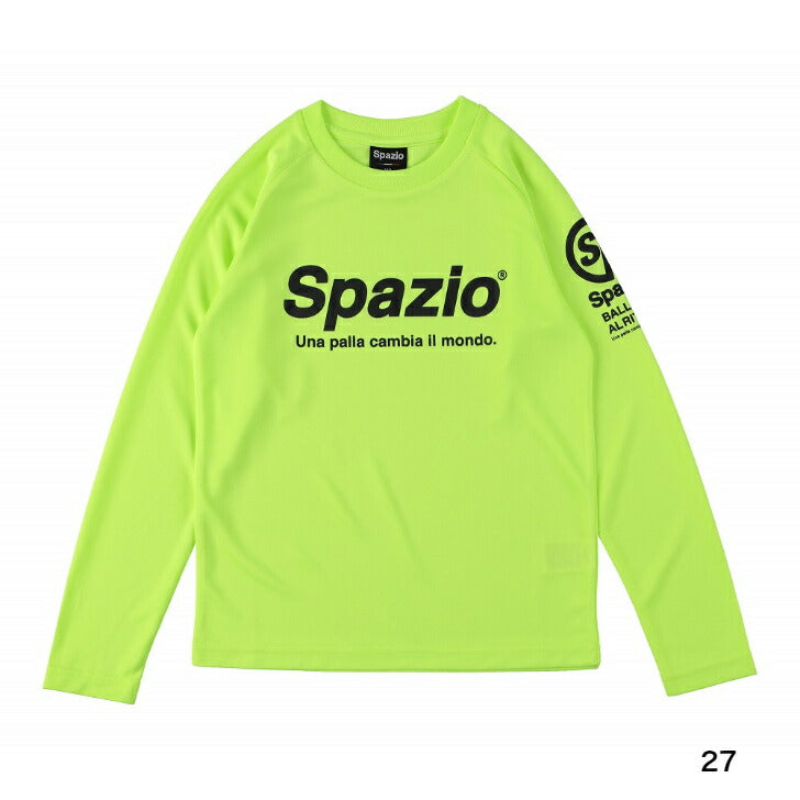 【 Spazio スパッツィオ 】 ロングプラシャツ サッカー フットサル ウェア GE - 0883 プラクティスシャツ トレーニングウェア 01 02 27 35