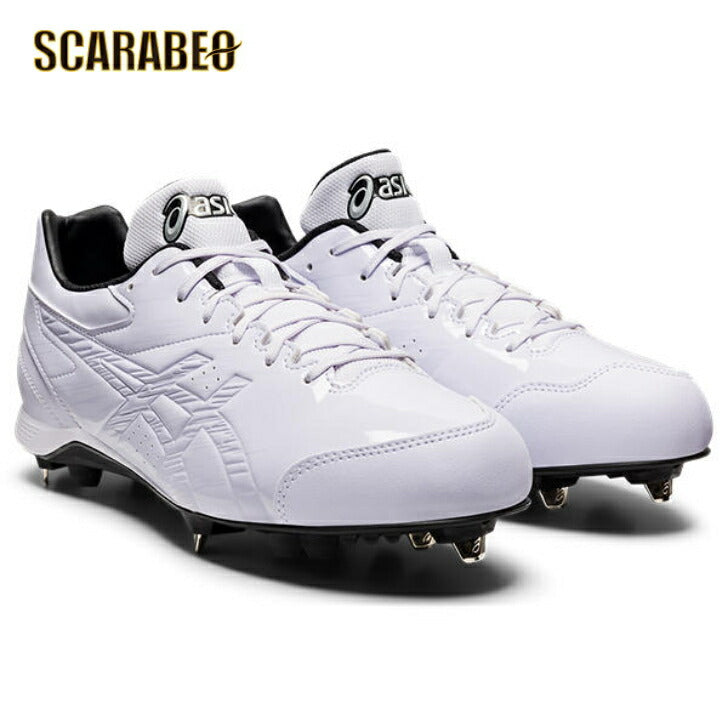 【 アシックス asics 】 野球 スパイク ネオリバイブ 4 WHT 1123A039 - 110 ホワイト NEOREVIVE 4 金具 高校野球対応 白スパイク 白スパイク特集