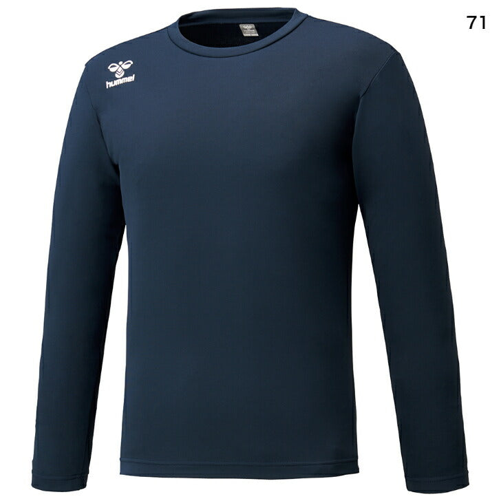 ヒュンメル ワンポイントロングTシャツ 吸汗速乾 ユニセックス HAP7007 hummel
