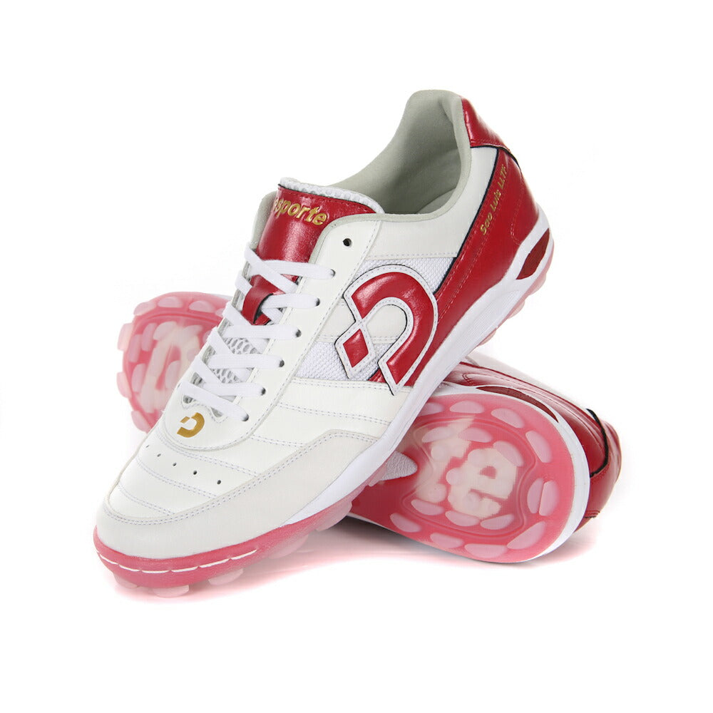 Desporte/デスポルチ サンルイスLL TF LTD フットサルシューズ PWHT/DRED DS-2046