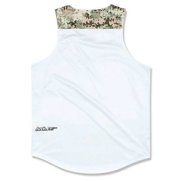 arch overlap camo rev. tank DRY t224-102-101アーチ バスケットボール タンクトップ