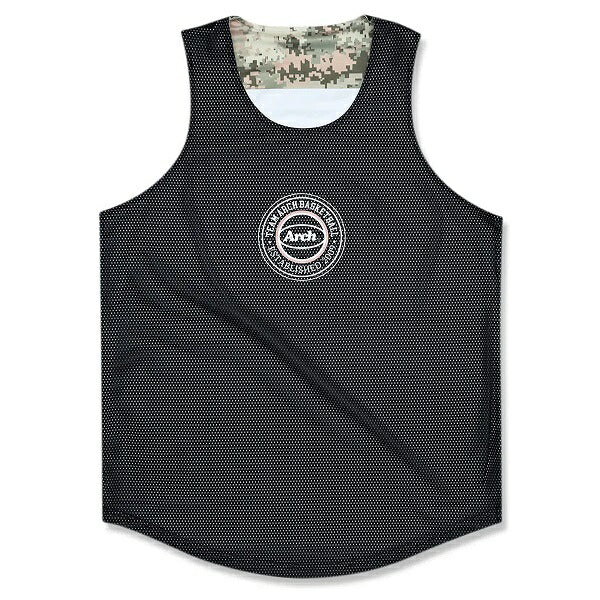 arch overlap camo rev. tank DRY t224-102-101アーチ バスケットボール タンクトップ