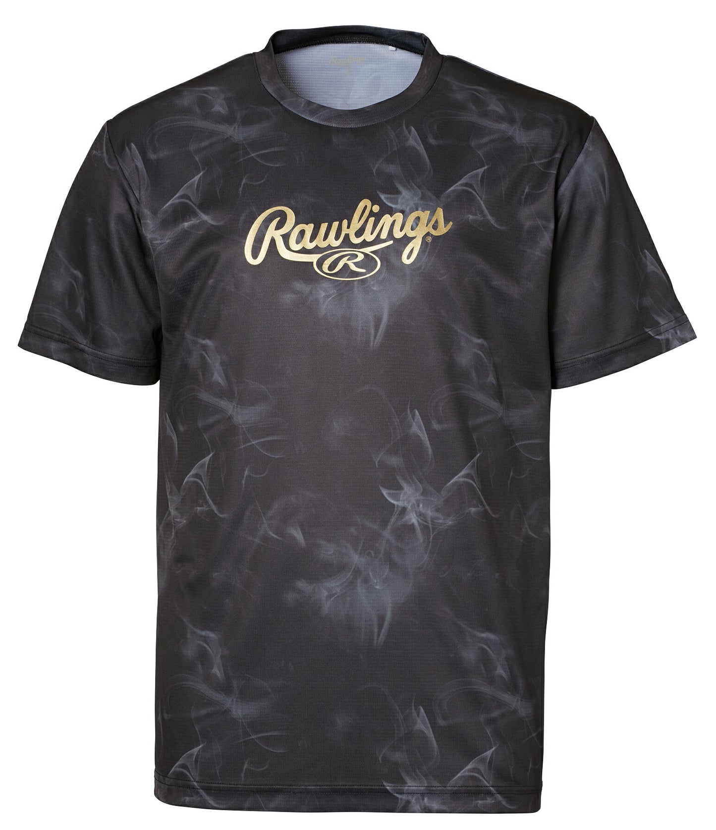 野球 Tシャツ ジュニア 半袖 丸首 ローリングス ゴーストスモークグラフィック Tシャツ スポーツウェア ベースボールシャツ 子供 AST14S02J 2024年NEWモデル