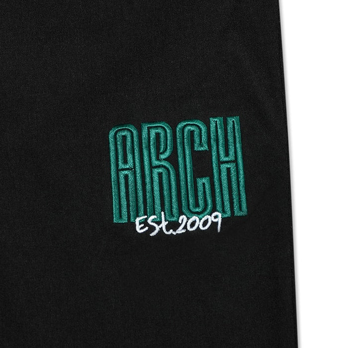 Arch dual logo flexible pants【black】【slate blue】 アーチ バスケ ショーツ b224-101-103
