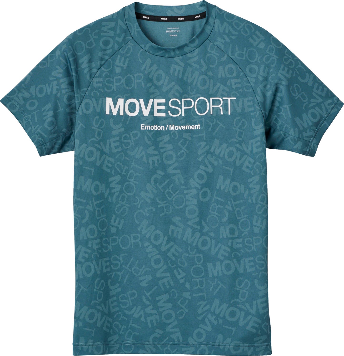 MOVESPORT デサント ジャガードグラフィック ショートスリーブシャツ 半袖 ストレッチ ユニセックス メンズ レディース ウェア Tシャツ トレーニング ブランド ムーブスポーツ DESCENTE 新レーベル 2024年春夏モデル DMMXJA61