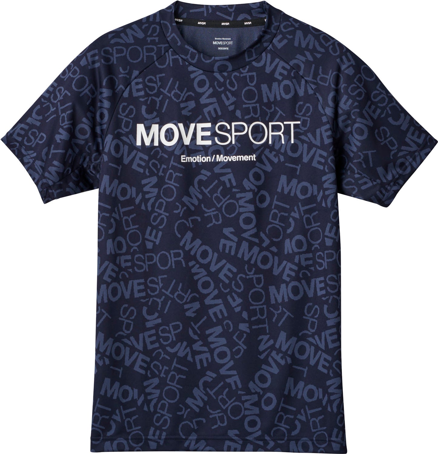 MOVESPORT デサント ジャガードグラフィック ショートスリーブシャツ 半袖 ストレッチ ユニセックス メンズ レディース ウェア Tシャツ トレーニング ブランド ムーブスポーツ DESCENTE 新レーベル 2024年春夏モデル DMMXJA61