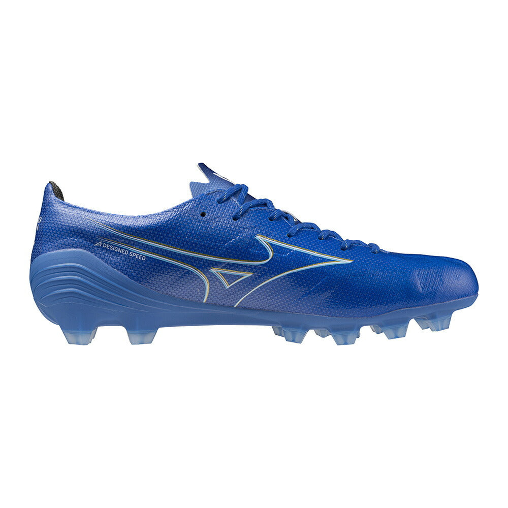 【在庫処分セール】ミズノ アルファ pro MIZUNO サッカー フットボール スパイク p1ga246427 27:レーザーブルー×ホワイト×ゴールド