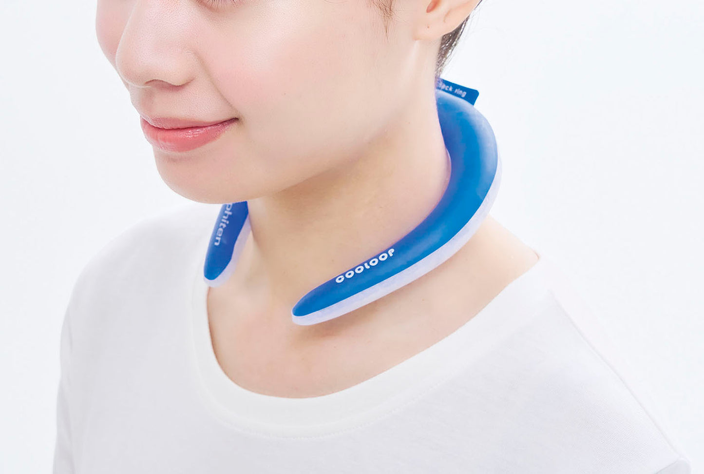 コジット(COGIT) COOLOOP×phiten ネックリング スポーツ M 9179 こども 大人 フリー 男女兼用 NASA PCM 自然凍結 軽量 猛暑対策 熱中症対策