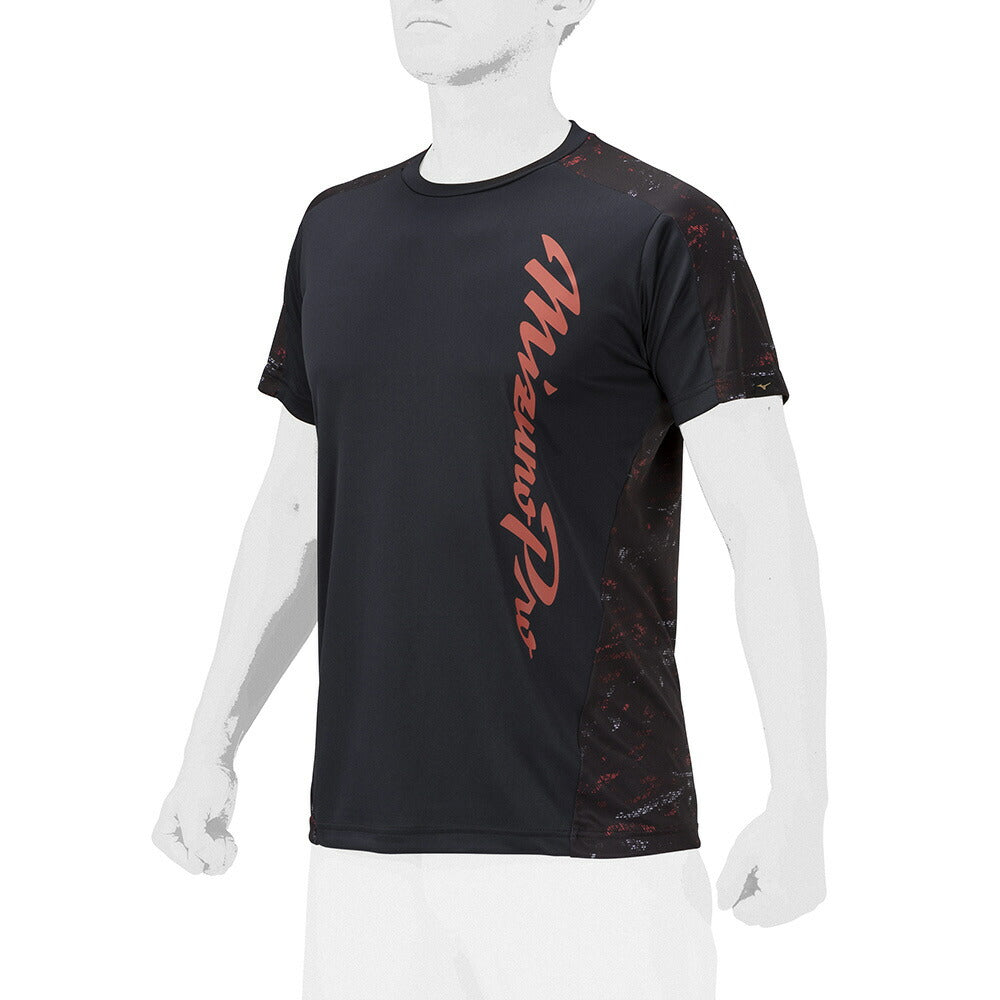 ミズノ メンズ 野球 半袖Tシャツ グラフィックTシャツ 12JABT74 MIZUNO 大人 2024モデル 夏