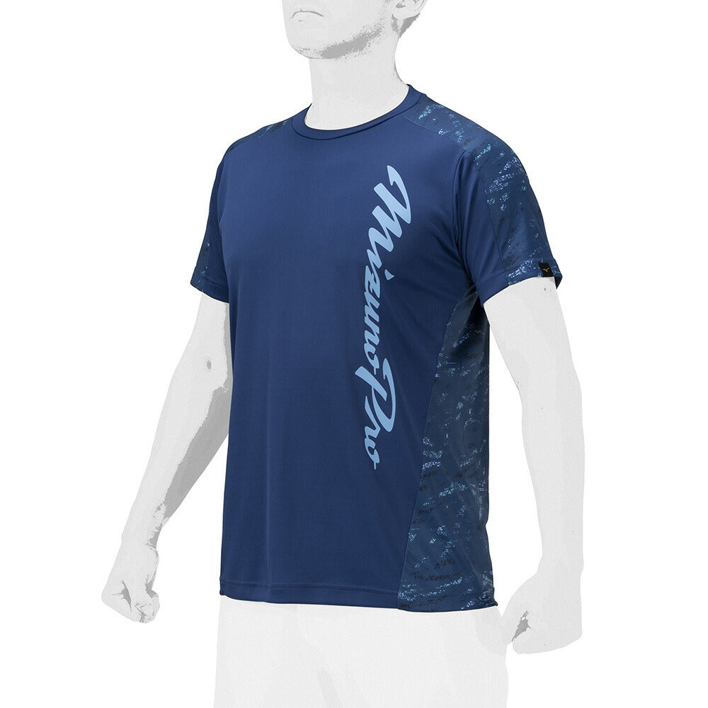 ミズノ メンズ 野球 半袖Tシャツ グラフィックTシャツ 12JABT74 MIZUNO 大人 2024モデル 夏
