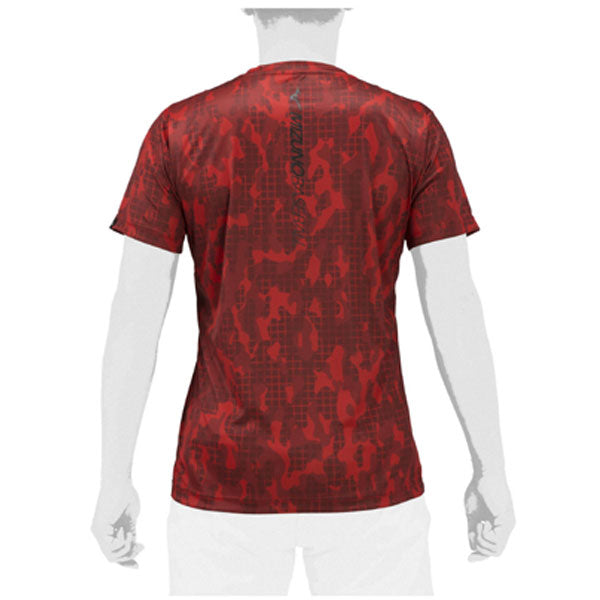 ミズノ 半袖 Tシャツ mizuno グラフィック プリントT/トレーニング スポーツウェア 野球 ランニング ジム 部活 ブラック ネイビー /12JAAT59