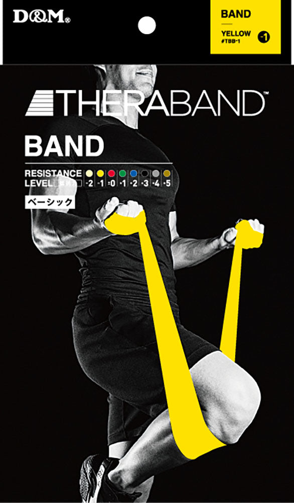 セラバンド トレーニングバンド 2m 強度レベル-1 TBB-1 強度別 THERABAND トレーニング用 ゴムバンド バンド トレーニング 野球 バレーボール 体幹 筋トレ インナーマッスル リハビリ 筋トレ 体幹 ハード 高齢者 チューブ エクササイズバンド 野球 関節 柔軟