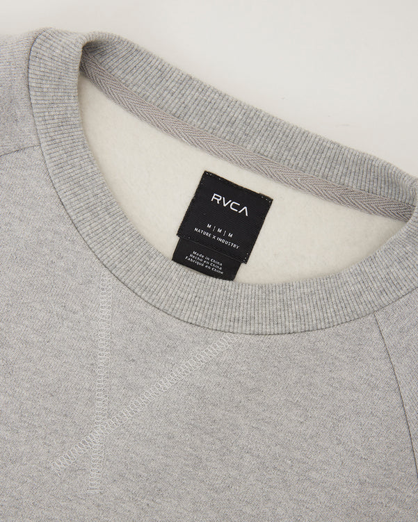 RVCA メンズ RECSSESION CR トレーナー HGR 【2024年秋冬モデル】 be042035 RVCA 日本 スポーツウェア 新作 セール メンズ レディース サイズ感 人気商品 おしゃれ サーフィン