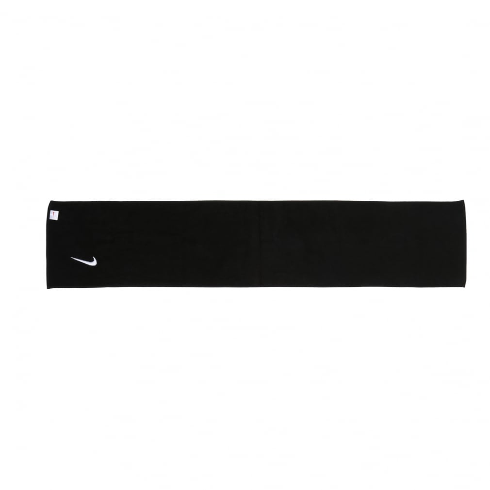 ナイキ NIKE メンズ レディース、キッズ ソリッド コア マフラー タオル TW2520-010 ブラック/ホワイト