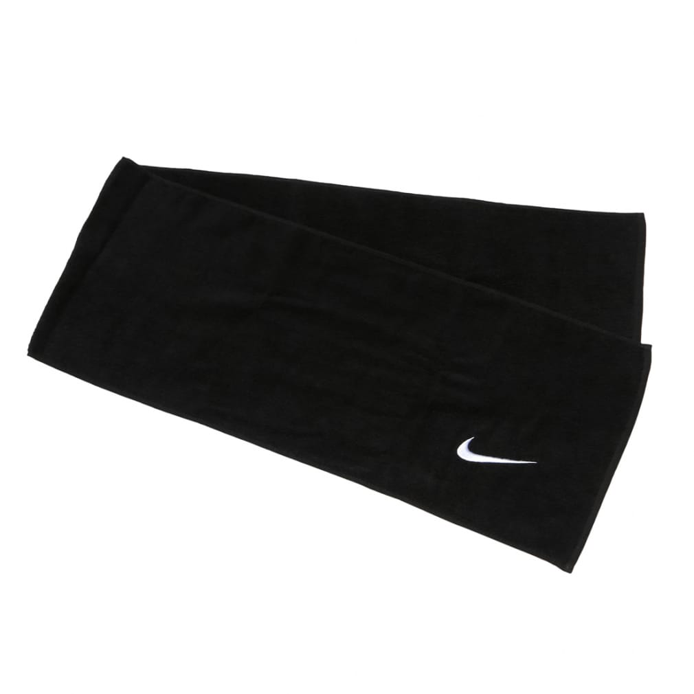 ナイキ NIKE メンズ レディース、キッズ ソリッド コア マフラー タオル TW2520-010 ブラック/ホワイト
