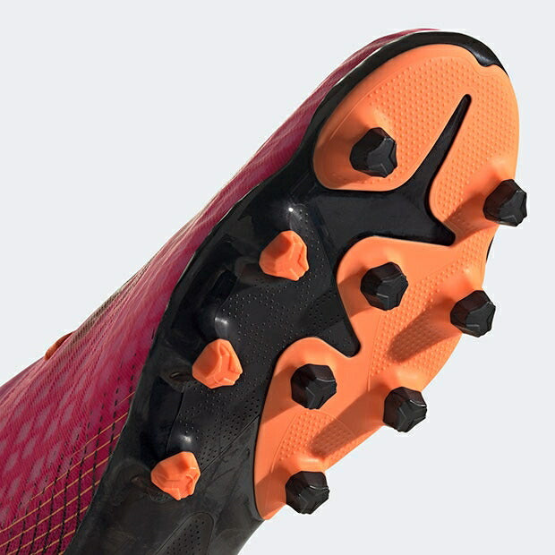 【27.5cmのみ】アディダス エックス ゴースト.2 HG/AG ショックピンク×コアブラック fy7270 アディダス サッカースパイク メンズ レディース 人気 軽量 プレデター コパ X スパイク ユニフォーム ウェア サッカーボール 試合用