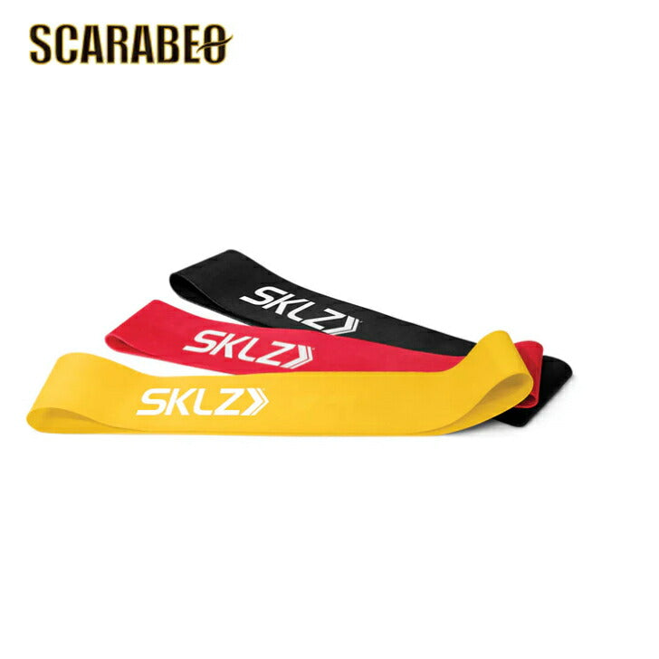 SKIlz MINI BANDS 0500 ミニバンド エクササイズ サッカー ライト ミディアム ヘビー ストレッチ 負荷 トレーニンググッズ