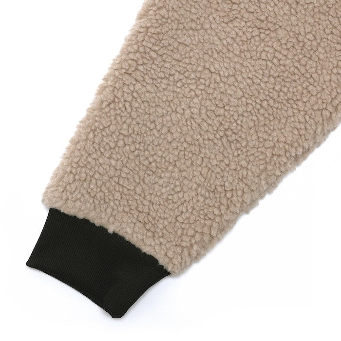 Arch boa fleece bomber jacket【smoky beige】 アーチ バスケ ボアフリースボンバージャケット t724-109 アーチ バスケ ショーツ バスケットボール バスパン 男子 ウエア 大人 子供 Tシャツ バスケウエア