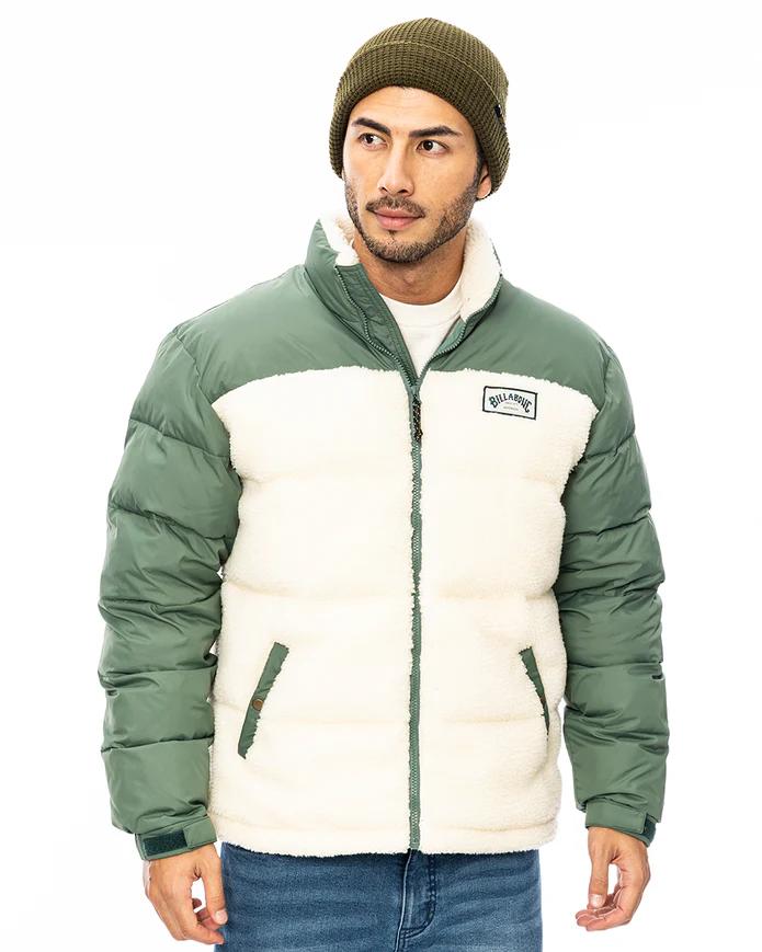 BILLABONG メンズ BOA FLEECE PUFF JK ジャケット GRN 【2024年秋冬モデル】 日本 スポーツウェア 新作 セール メンズ レディース サイズ感 人気商品 おしゃれ サーフィン be012764