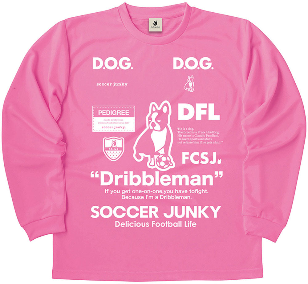 サッカージャンキー ジュニア 23AW DRIBBLEMAN ロングドライTEE SJ23D12K 長袖プラシャツ クラウディオパンディアーニ レアルスポーツ サッカージャンキー アパレル サッカーウェア スポーツウェア トレーニングウェア サッカージャケット パーカー