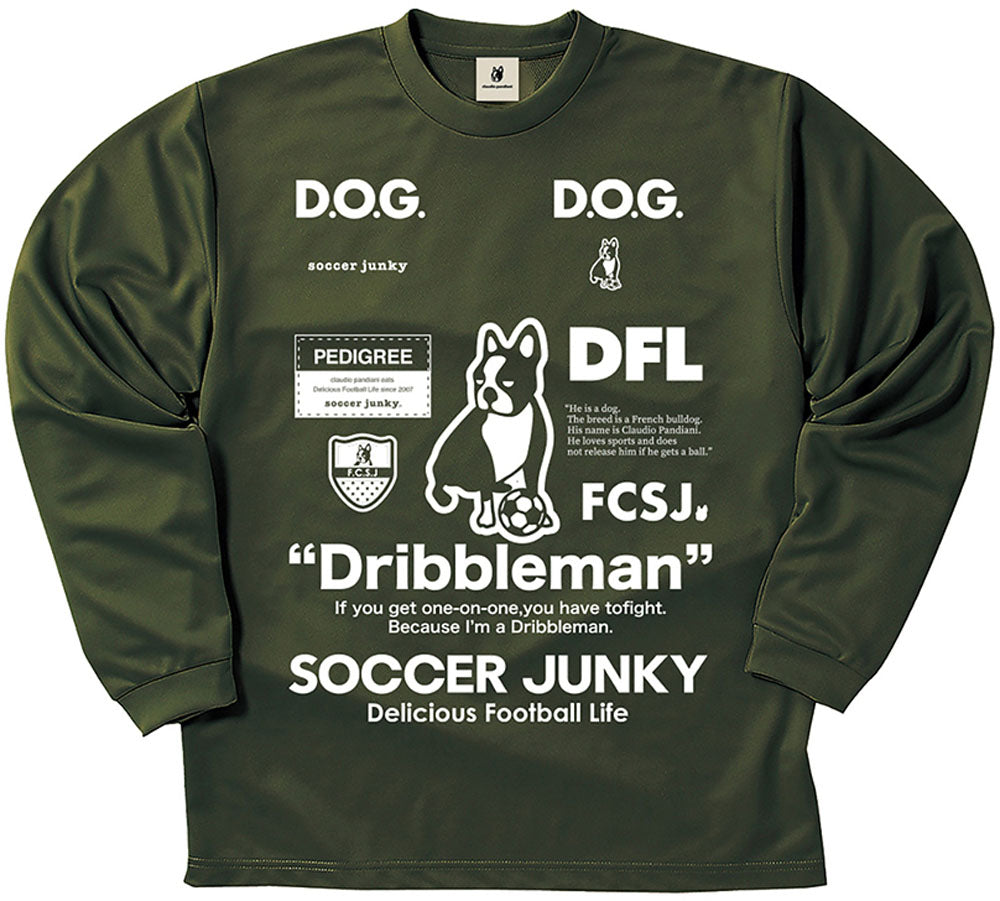 サッカージャンキー ジュニア 23AW DRIBBLEMAN ロングドライTEE SJ23D12K 長袖プラシャツ クラウディオパンディアーニ レアルスポーツ サッカージャンキー アパレル サッカーウェア スポーツウェア トレーニングウェア サッカージャケット パーカー