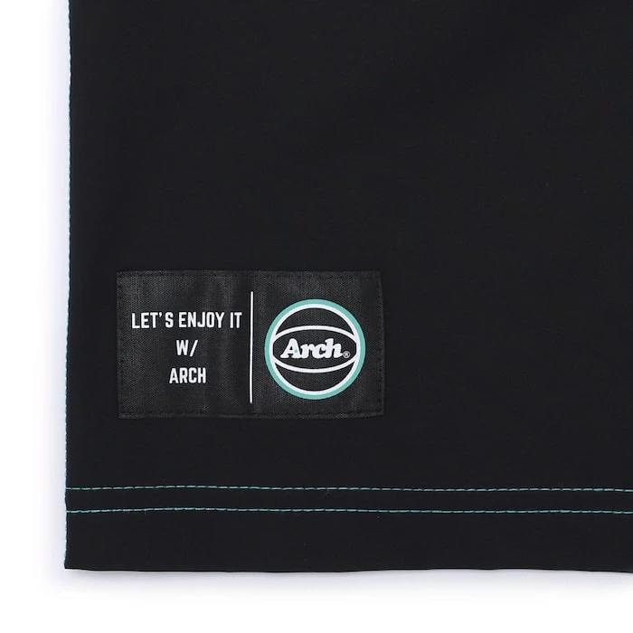 Arch college BB shorts【black】 アーチ バスケ ショーツ b124-129 アーチ バスケ ショーツ バスケットボール バスパン 男子 ウエア 大人 子供 Tシャツ バスケウエア