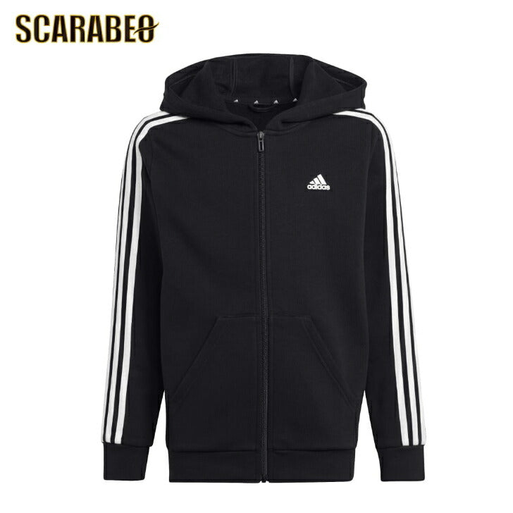 アディダス adidas ジュニア スウェットフルジップ U ESS 3S 裏起毛スウェットFZフーディ ECO43 HR6331 アディダス アパレル アディダス ウェア スポーツウェア トレーニングウェア アディダス ジャケット パーカー Tシャツ レディース メンズ ジュニア ブランド