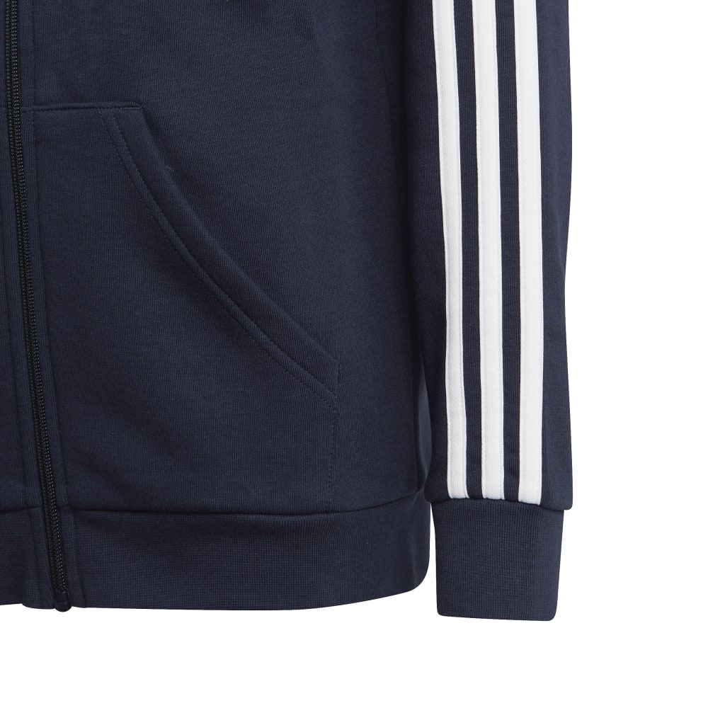 adidas アディダス ジュニア U ESS 3S 裏起毛スウェットFZフーディ ECO43 IC0600 レジェンドインク/ホワイト アディダス アパレル アディダス ウェア スポーツウェア トレーニングウェア アディダス ジャケット パーカー Tシャツ レディース メンズ ジュニア ブランド