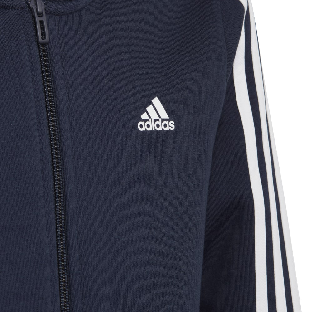 adidas アディダス ジュニア U ESS 3S 裏起毛スウェットFZフーディ ECO43 IC0600 レジェンドインク/ホワイト アディダス アパレル アディダス ウェア スポーツウェア トレーニングウェア アディダス ジャケット パーカー Tシャツ レディース メンズ ジュニア ブランド