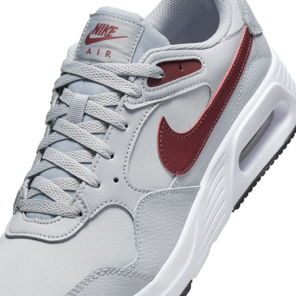 ナイキ エア マックス SC CW4555-016 メンズ スニーカー : グレー×ボルドー NIKE CW4555 016 cw4550-016 クッション性 歩きやすい 軽量 安い サイズ感 ランニング 普段使い