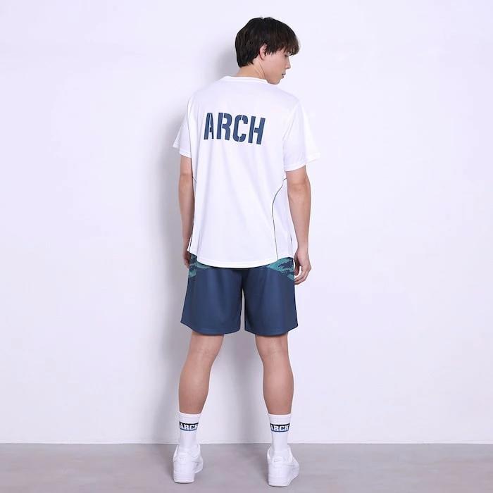アーチ tiger stripe camo shorts【navy blue】 B124-132 アーチ バスケ ショーツ バスケットボール バスパン 男子 ウエア 大人 子供 バスケウエア