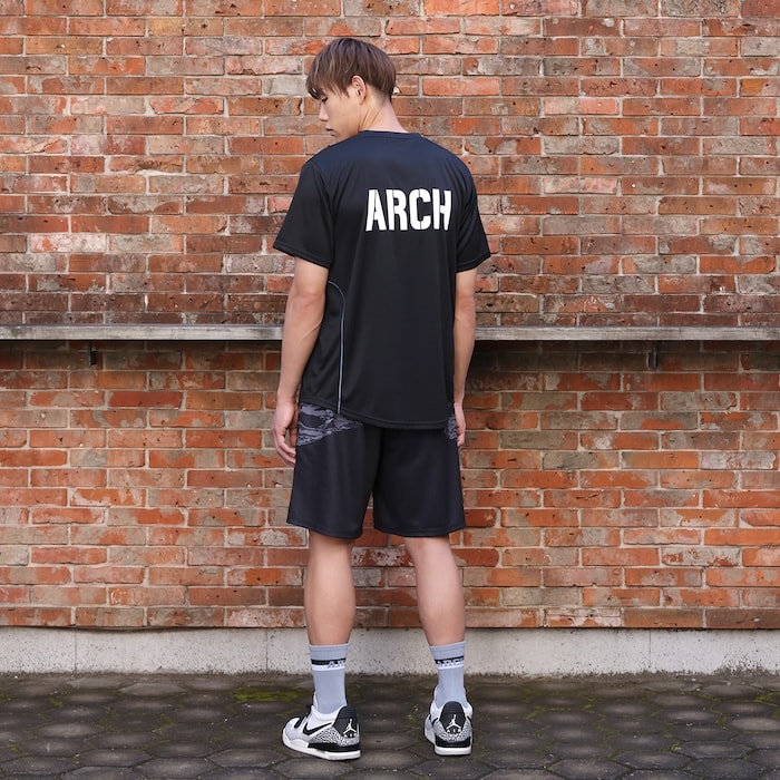 アーチ tiger stripe camo shorts【black】 B124-133 アーチ バスケ ショーツ バスケットボール バスパン 男子 ウエア 大人 子供 バスケウエア
