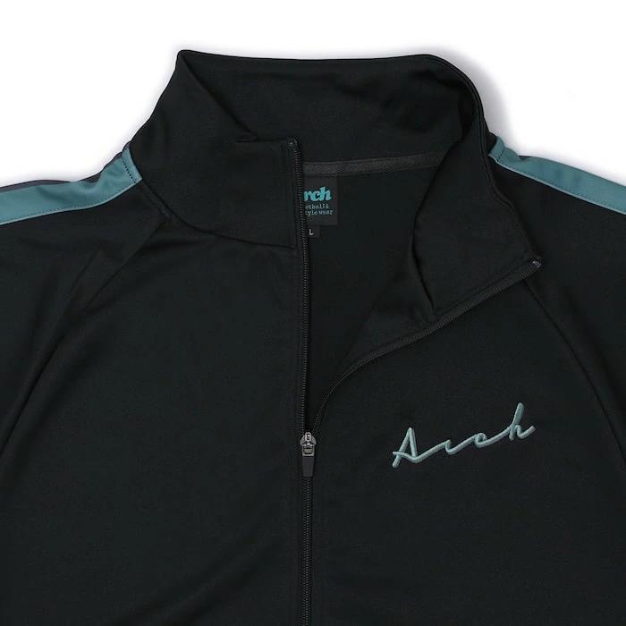 アーチ autograph logo jersey jacket【black】 T724-110 アーチ バスケ ショーツ バスケットボール バスパン 男子 ウエア 大人 子供 Tシャツ バスケウエア