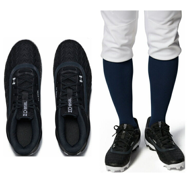 アンダーアーマー UNDER ARMOUR Mens Baseball クリーツ UAリードオフ ロー ラバーモールド3.0 (ベースボール/MEN) スパイク メンズ 3027447 野球用品 スパイク 赤 青 黒