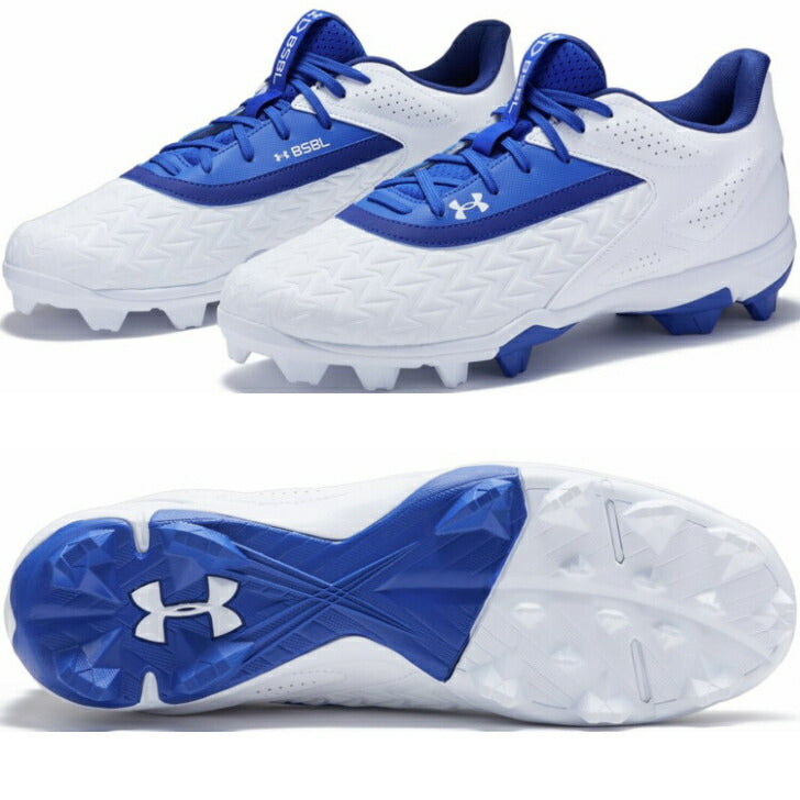 アンダーアーマー UNDER ARMOUR Mens Baseball クリーツ UAリードオフ ロー ラバーモールド3.0 (ベースボール/MEN) スパイク メンズ 3027447 野球用品 スパイク 赤 青 黒