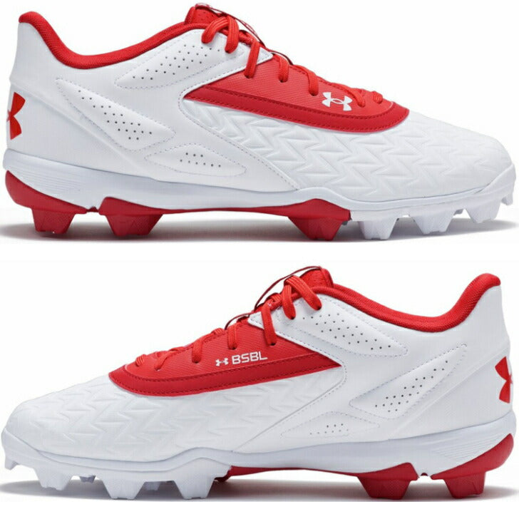 アンダーアーマー UNDER ARMOUR Mens Baseball クリーツ UAリードオフ ロー ラバーモールド3.0 (ベースボール/MEN) スパイク メンズ 3027447 野球用品 スパイク 赤 青 黒