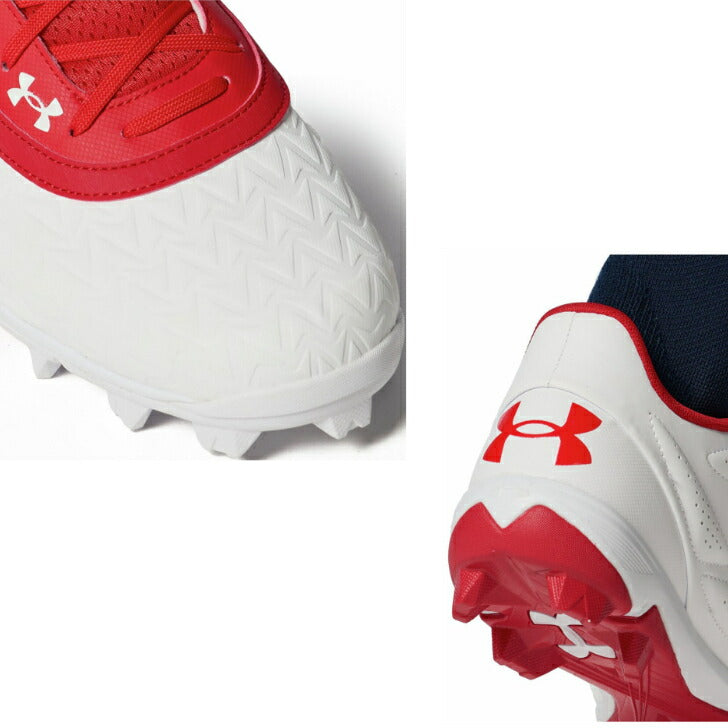 アンダーアーマー UNDER ARMOUR Mens Baseball クリーツ UAリードオフ ロー ラバーモールド3.0 (ベースボール/MEN) スパイク メンズ 3027447 野球用品 スパイク 赤 青 黒