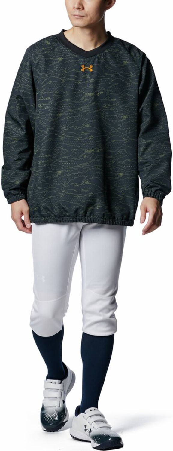 UAノベルティ Vネック ジャケット ベースボール MEN 1388139 ジャケット パンツ ウインドブレーカー 冬物 冬用 レディース メンズ ブランド ファッション アウトドア 通学用 通勤 学生