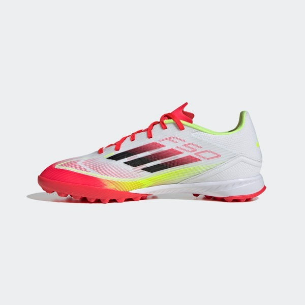 アディダス F50 LEAGUE TF フットウェアホワイト×コアブラック ie1231 フットサルシューズ 靴 フットサル スパイク 室内 屋外 軽量 グリップ力 おすすめ 履き心地 人気ランキング 子供用 大人用
